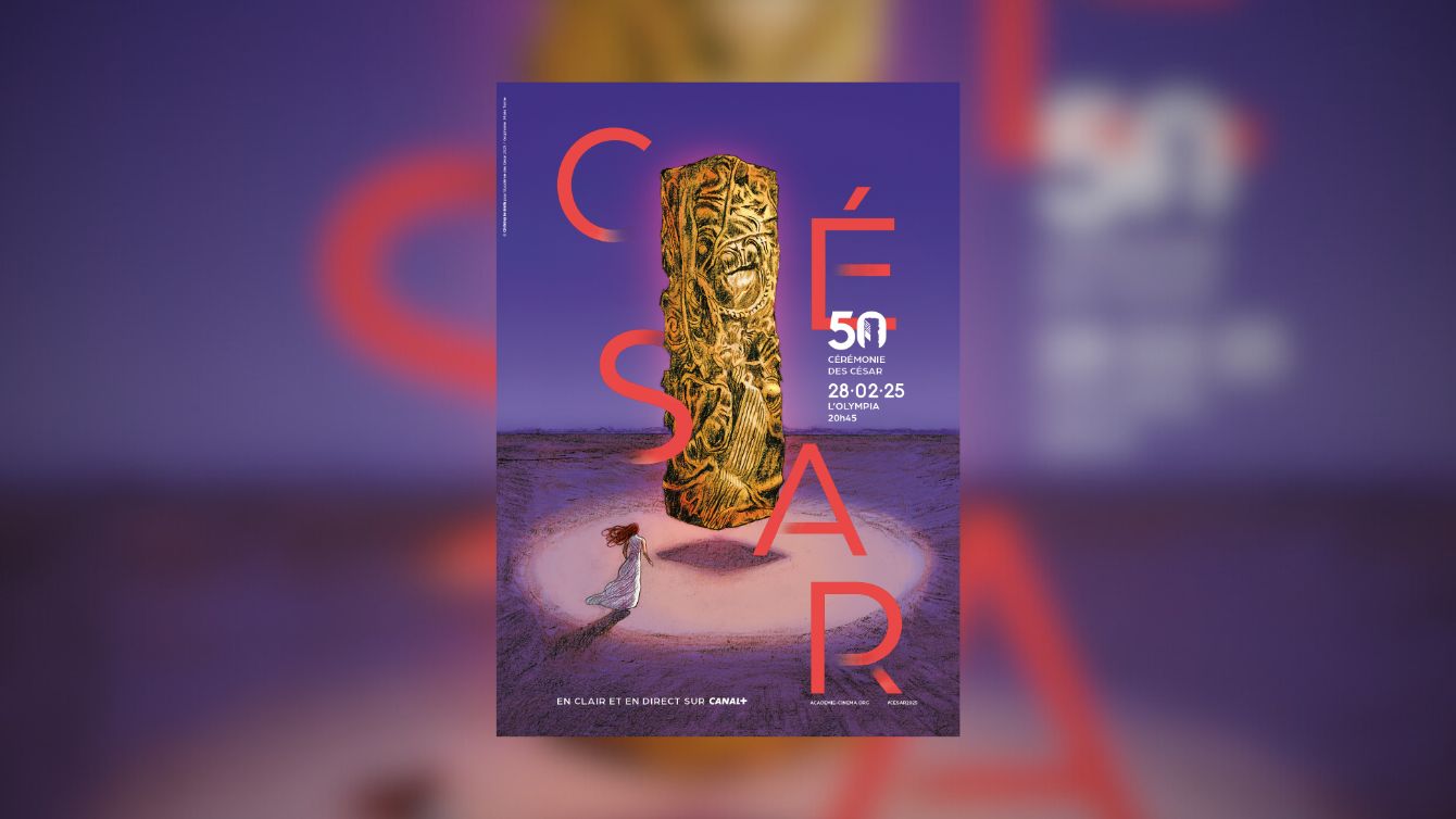 C'est quoi les César ? Affiche de la 50e édition des César du cinéma.